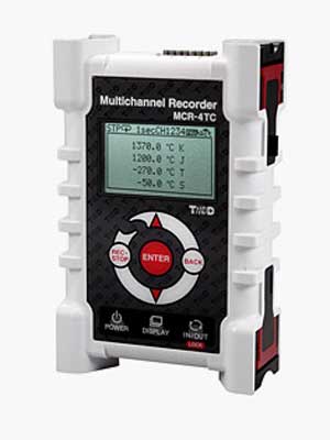T＆D 温度データロガーMCR-4TC（熱電対対応） | データロガー温度計【SATO測定器.COM】