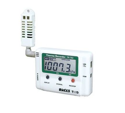 Ｔ＆ＤおんどとりTR-73U温度・湿度・大気圧計データロガー 