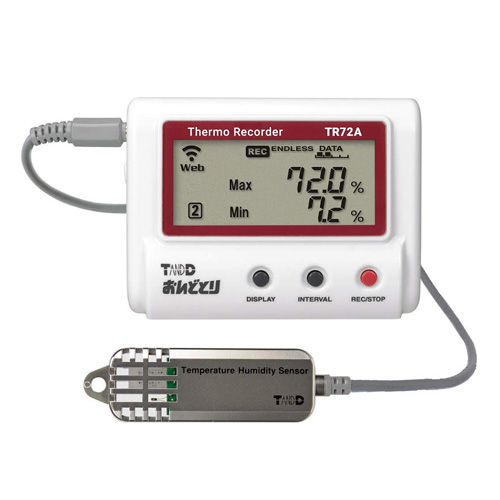 T&D おんどとり TR72A-S 温湿度データロガー(高精度広範囲タイプ)