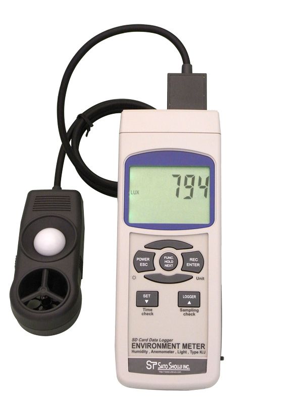マルチ環境測定器EM-9300SD(データロガ) サトテック | データロガ環境