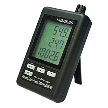 デジタル温湿度・気圧計MHB-382SDデータロガーサトテック | SDカード 