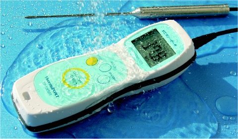 防水ハンディ温度計サニタリーサーモTP-100MR | 防水温度計【SATO測定