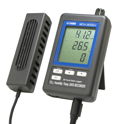 CO2モニター MCH-383SD J データロガー(温度,湿度)サトテック | SD 