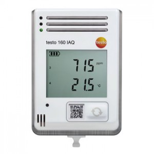 testo 160 IAQ 内蔵：温度、湿度、CO2、大気圧センサ Wi-Fiデータロガー