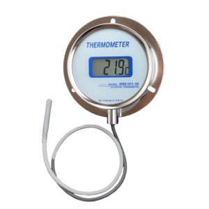 浴場風呂用密閉型デジタル温度計 BRE101G-WRN　