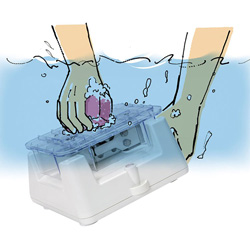 水に浸して洗える安心の防塵・防水等級IP67