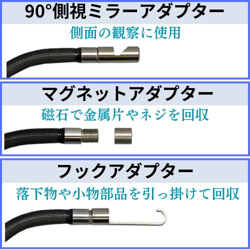 付属アダプター3種類