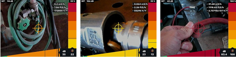圧縮空気漏れ箇所をピンポイントで検出する超音波カメラ リークディテクターMJ-LKS-V2XT