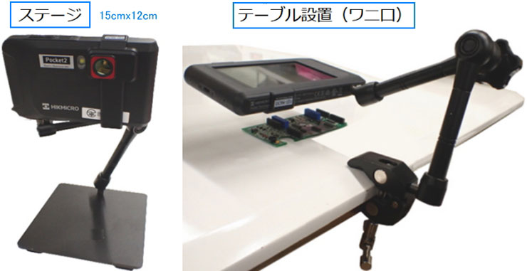 ステージ設置、テーブル挟み込み