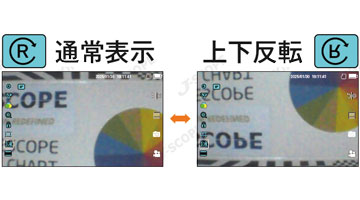 画像反転表示・固定表示機能