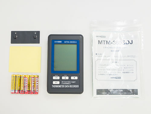3チャンネル温度計データロガー MTM-380SDJセット